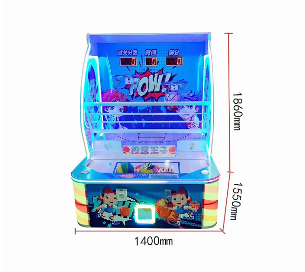 Indoor Kids Coin Operated 2 Players Kids Basketball Machine Arcade Basketball Shooting Game Machine