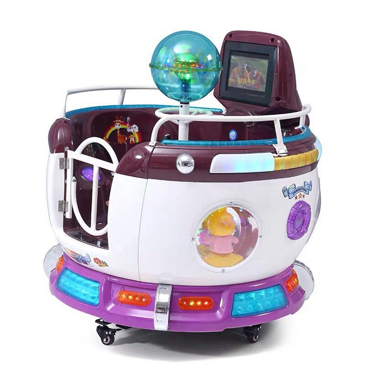 Hot selling revolving cup kiddie ride coin operated video games plastic rotating games for kids