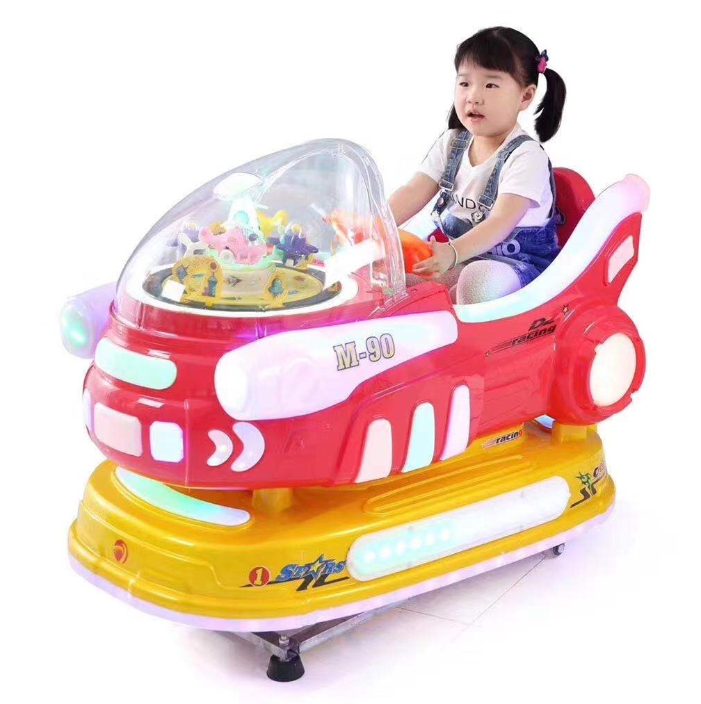 Cheap price wonderful space ship Kids electric ride on swing ride on car game machine