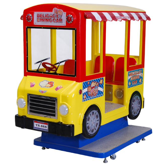 Delicacy dining car kiddie ride machine ride on car for amusement park