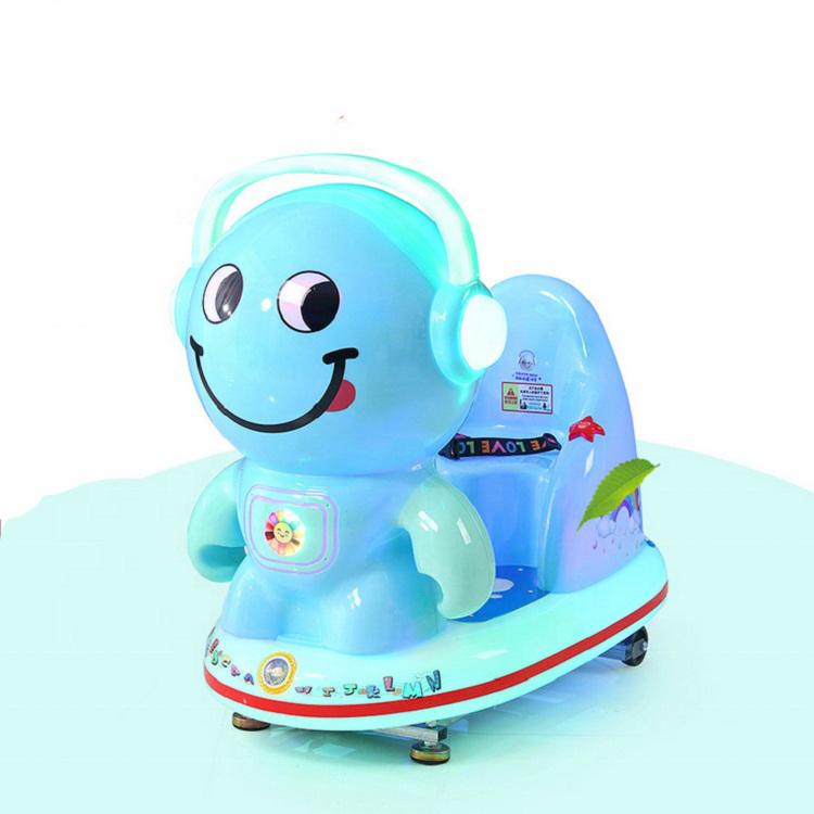 Most Popular Electric Cute Face Series Coin Operated Rides Baby Swing Car Kiddie Rides With Music