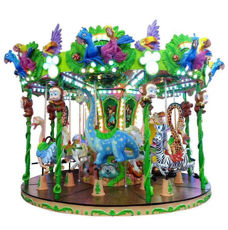 12 P Animal Family merry go round