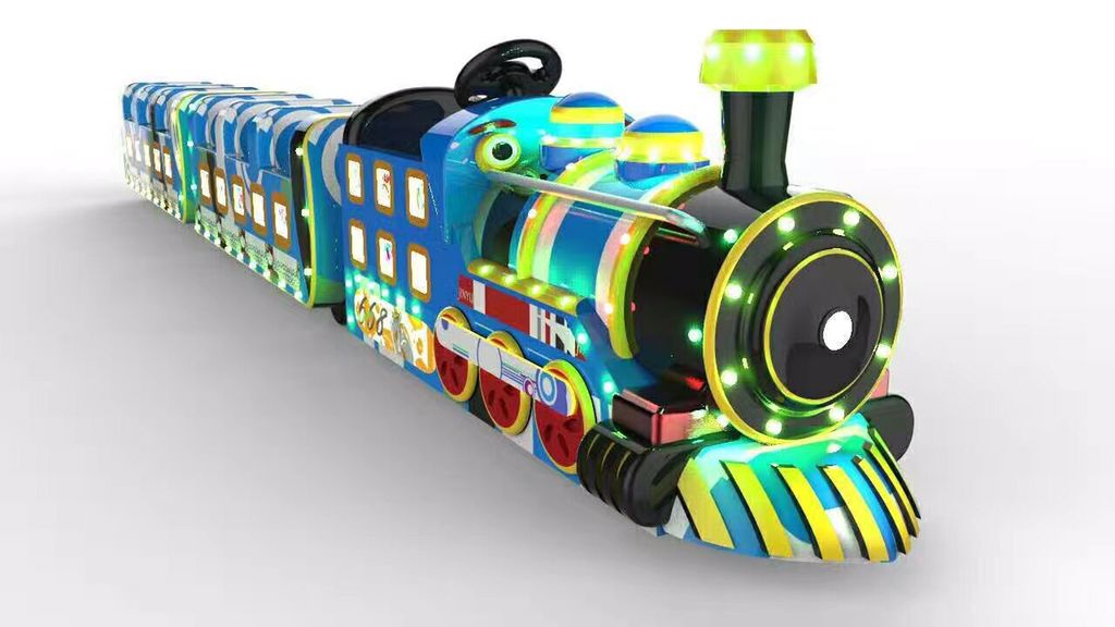 Happy trainBritish style amusement park revolving games Happy train