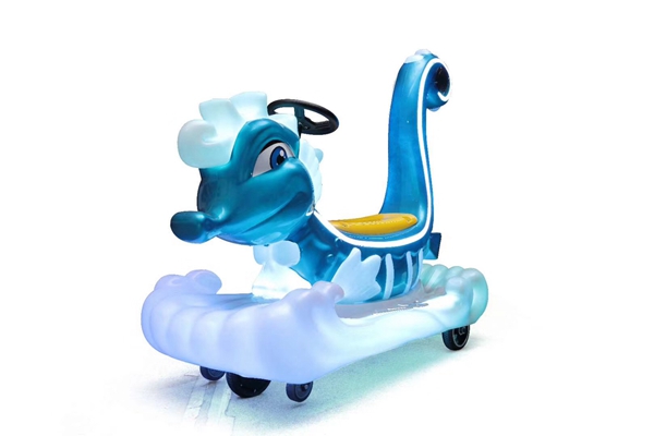 Dinibao Indoor Children Seahorse Kids Ride Electric car