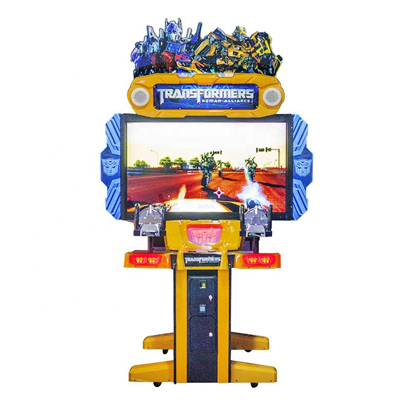 55 Inch Transformers Coin Operated Simulator Arcade Gun Video Games Shooting Game Machine for Sale