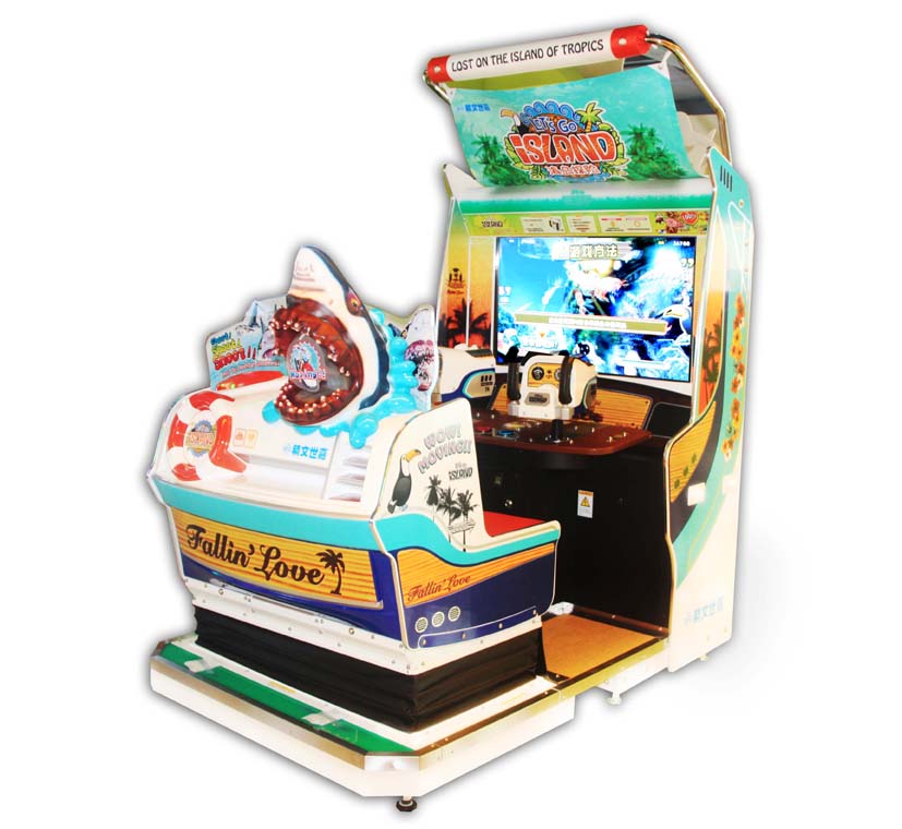 Coin Operated Island Adventure Simulation Shooting Gun Arcade Game Machine for Adults and Kids