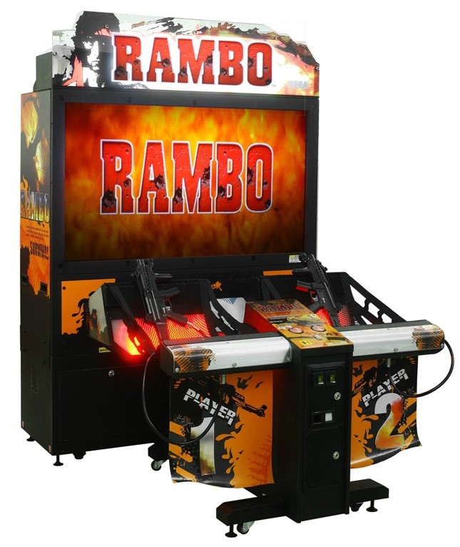 55 LCD coin opereted amusement rambo shooting games simulator gun shooting arcade game machine