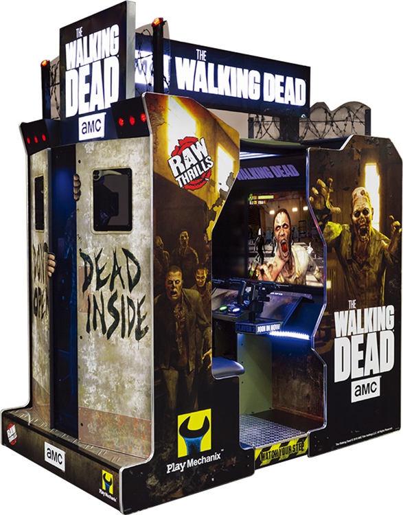 Wholesale amusement coin operated simulator 55 LCD the walking dead shooting arcade game machine