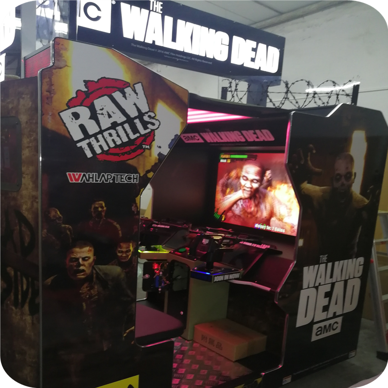 Wholesale amusement coin operated simulator 55 LCD the walking dead shooting arcade game machine
