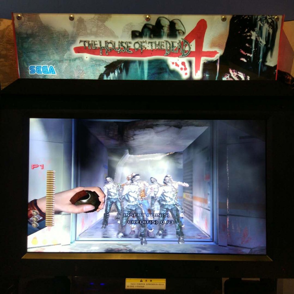 55 LCD The house of dead 4 amusement coin operated arcade gun simulator shooting game machine