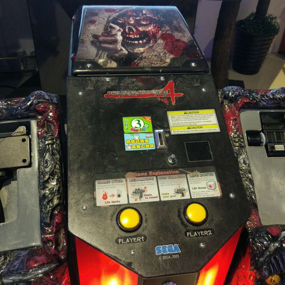 55 LCD The house of dead 4 amusement coin operated arcade gun simulator shooting game machine