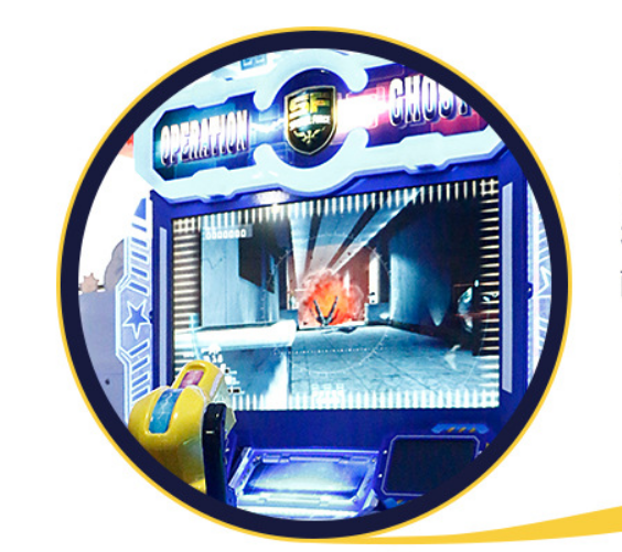 Indoor video arcade game 42 LCD operation ghost simulator gun shooting arcade game machine
