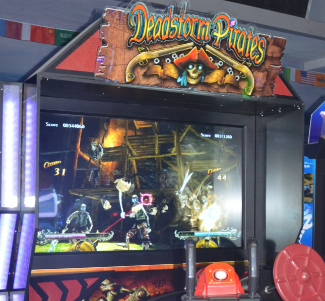 Guangzhou factory price standing dead storm pirates simulator gun shooting arcade game machine