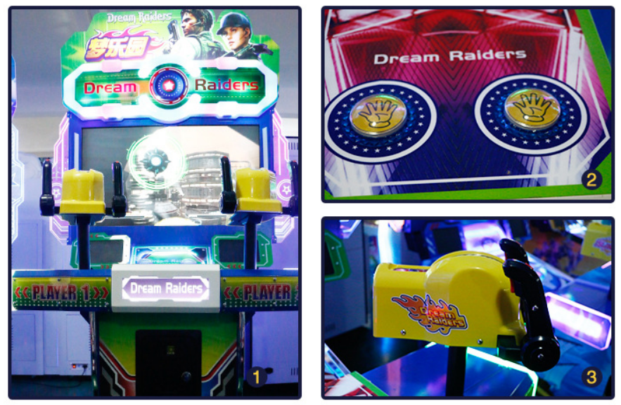 Dinibao 42LCD dream raiders coin amusement games arcade gun shooting game machine
