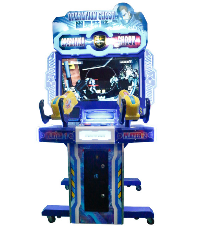 Indoor video arcade game 42 LCD operation ghost simulator gun shooting arcade game machine