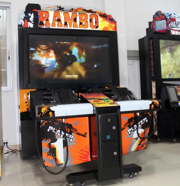 55 LCD coin opereted amusement rambo shooting games simulator gun shooting arcade game machine