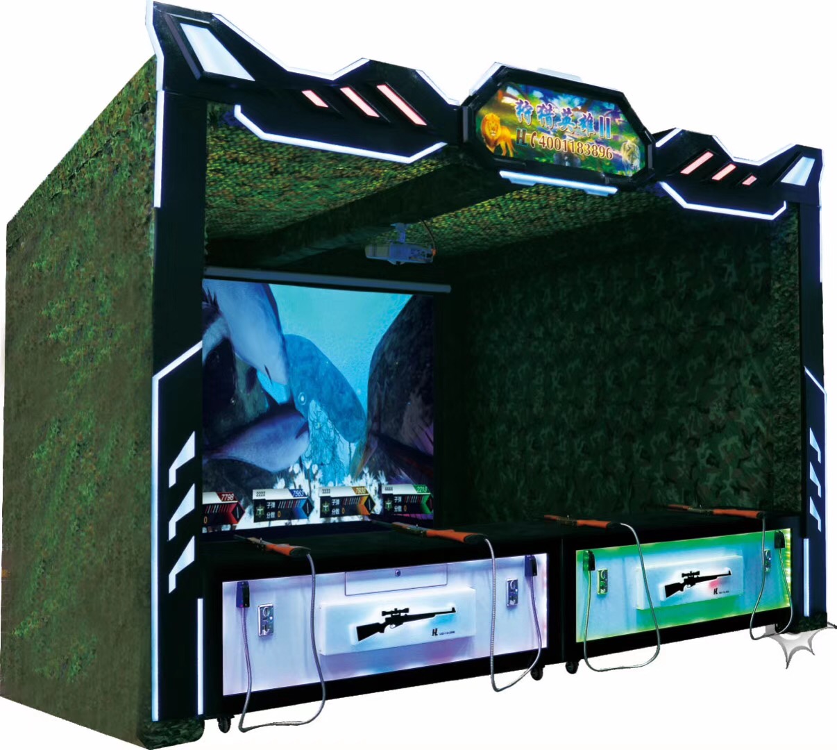 Virtual Reality 3D effect real sense hunting air gun hunter hero 2 arcade simulator shooting game