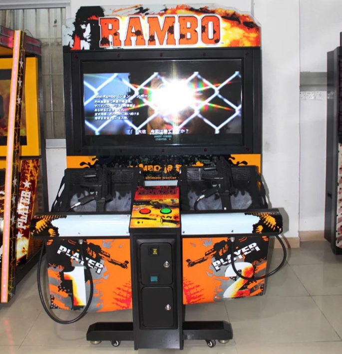 55 LCD coin opereted amusement rambo shooting games simulator gun shooting arcade game machine