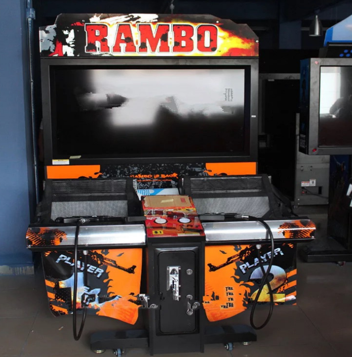 55 LCD coin opereted amusement rambo shooting games simulator gun shooting arcade game machine