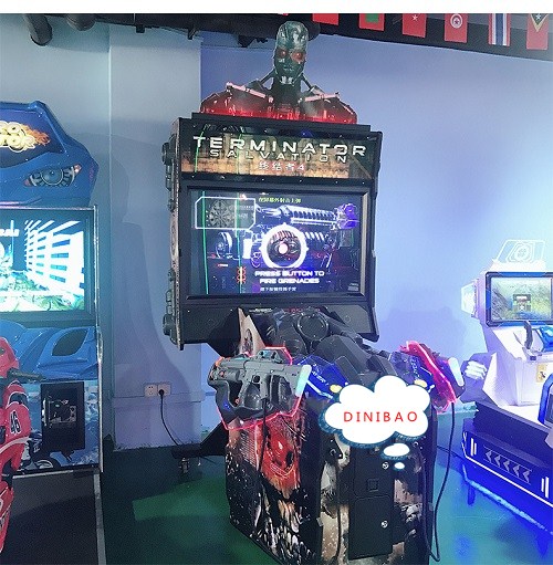42 LCD Terminator salvation game coin operated indoor amusement simulator gun shooting arcade games