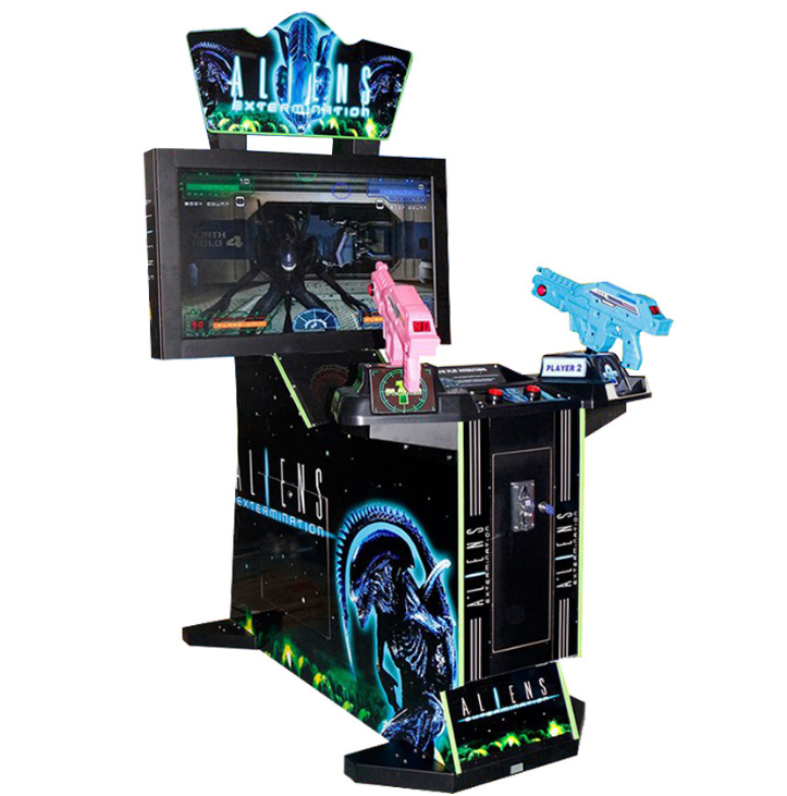 Coin Operated Games 42 LCD Aliens Extermination Arcade Shooting Game Machine for kids and adults