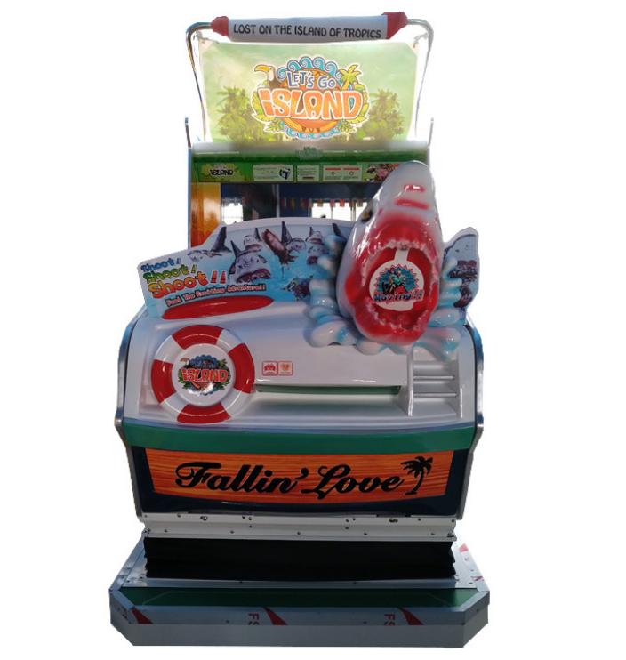 Coin Operated Island Adventure Simulation Shooting Gun Arcade Game Machine for Adults and Kids