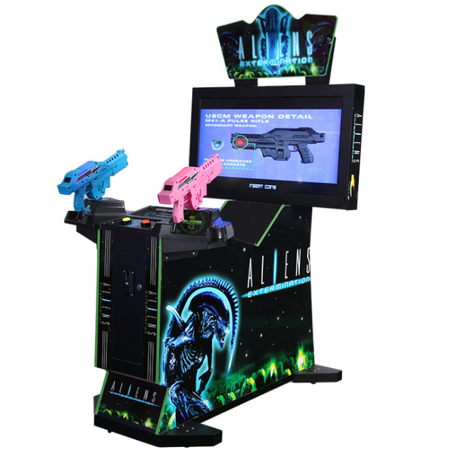 Coin Operated Games 42 LCD Aliens Extermination Arcade Shooting Game Machine for kids and adults