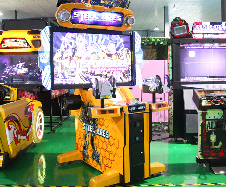 55 Inch Transformers Coin Operated Simulator Arcade Gun Video Games Shooting Game Machine for Sale