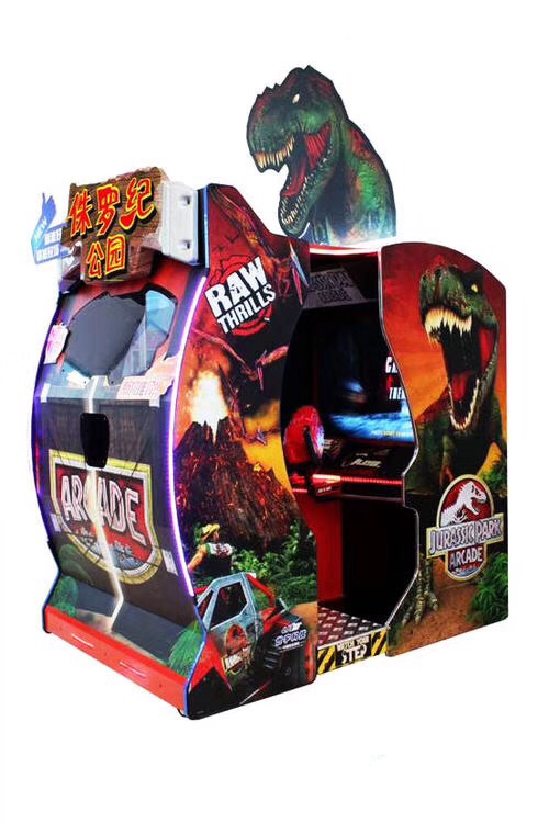 Amusement Jurassic Park Dynamic version Arcade Coin Operated  Simulator Shooting Game machine