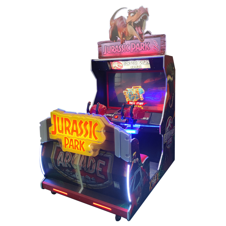 Amusement Jurassic Park Dynamic version Arcade Coin Operated  Simulator Shooting Game machine