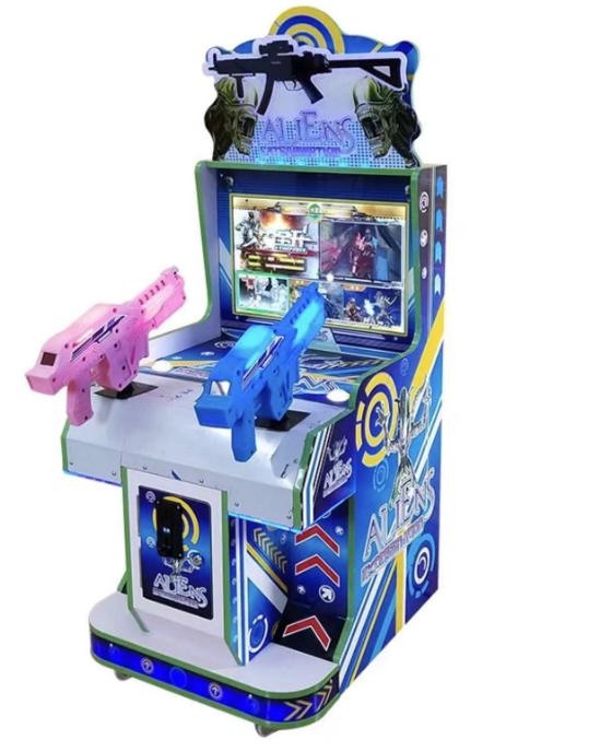 Coin Operated Games 22"Kids Alien Arcade Shooting Game Machine for kids and adults