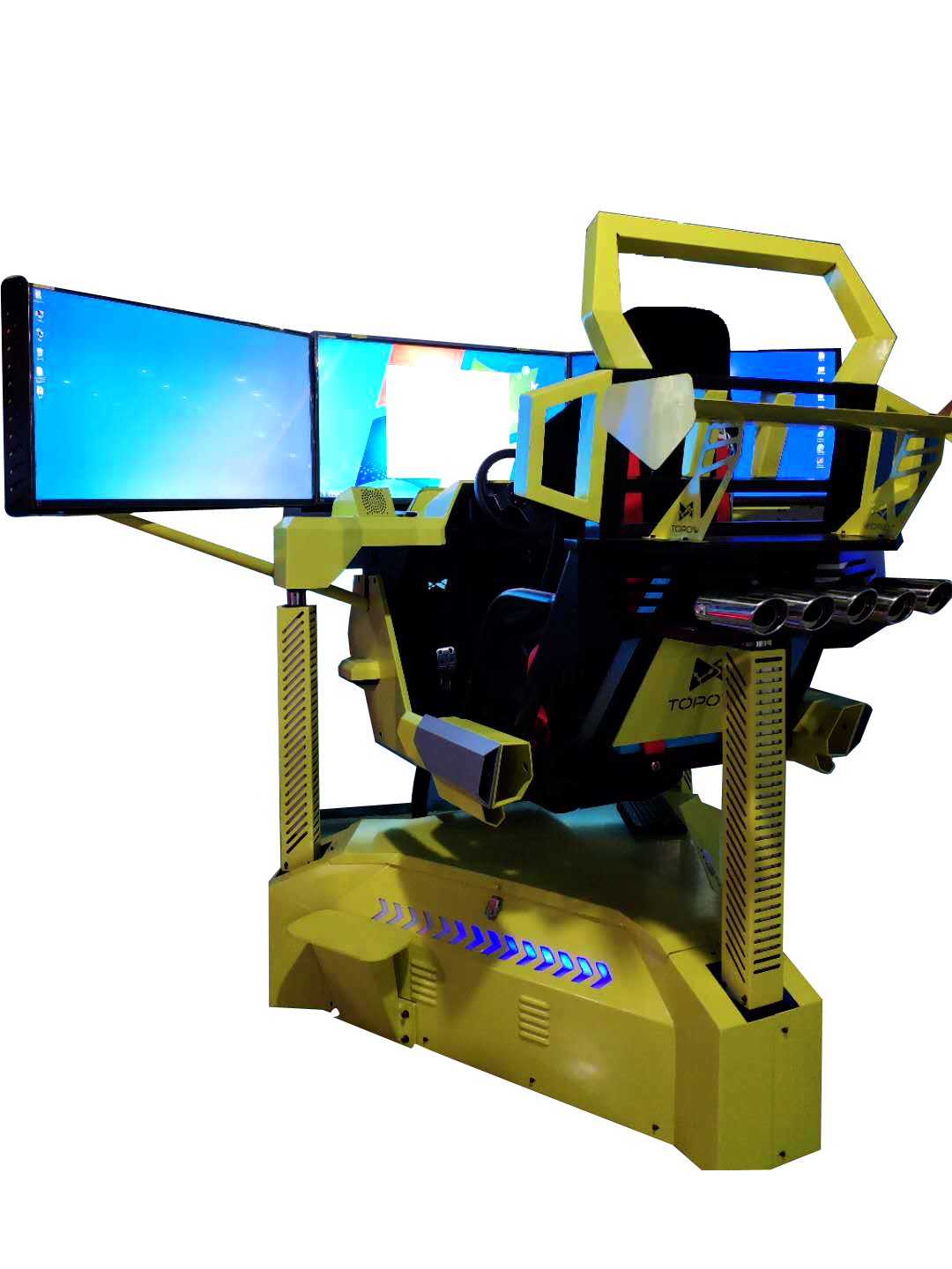 Hotest Sale Simulator 9D VR 3 Screen Racing car machine
