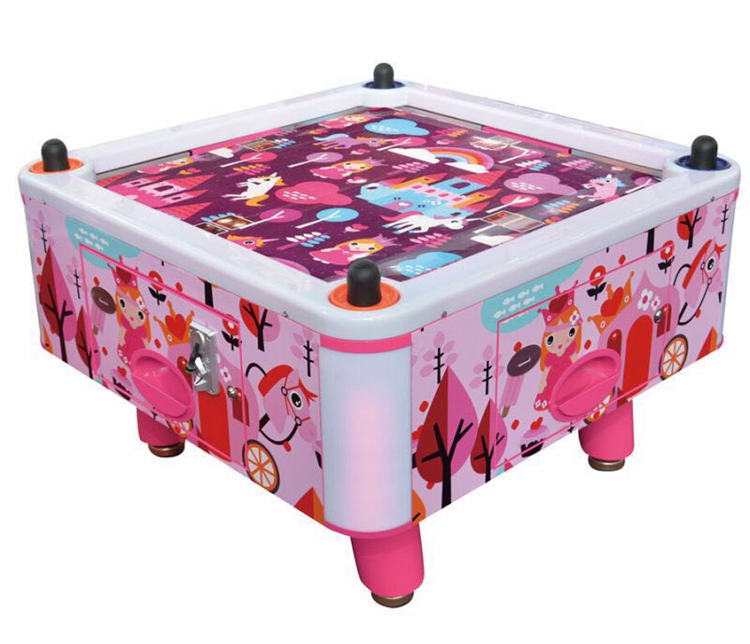  cute style coin pusher arcade air hockey Pink Princess lottery games