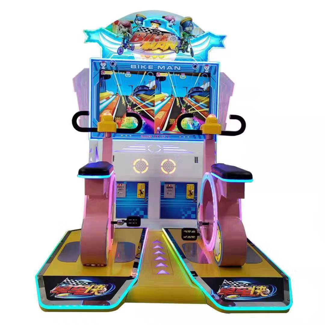 Coin Operated Game Bike Man Video Racing Redemption Machine
