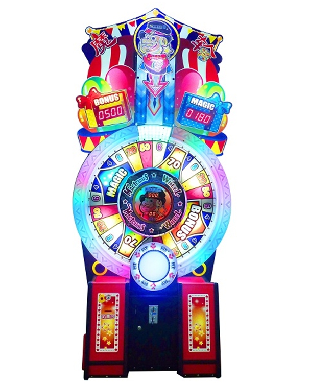 Coin Operated Game Magic Wheel Arcade Ticket Redemption Game Machine