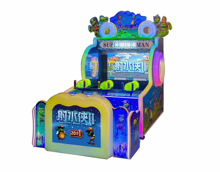 3 Players Super Ice Man II Water Shooting Arcade Game Redemption Machine