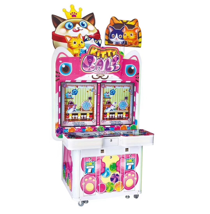Dinibao Coin Operated Kitty Ball Redemption Ticket Machine