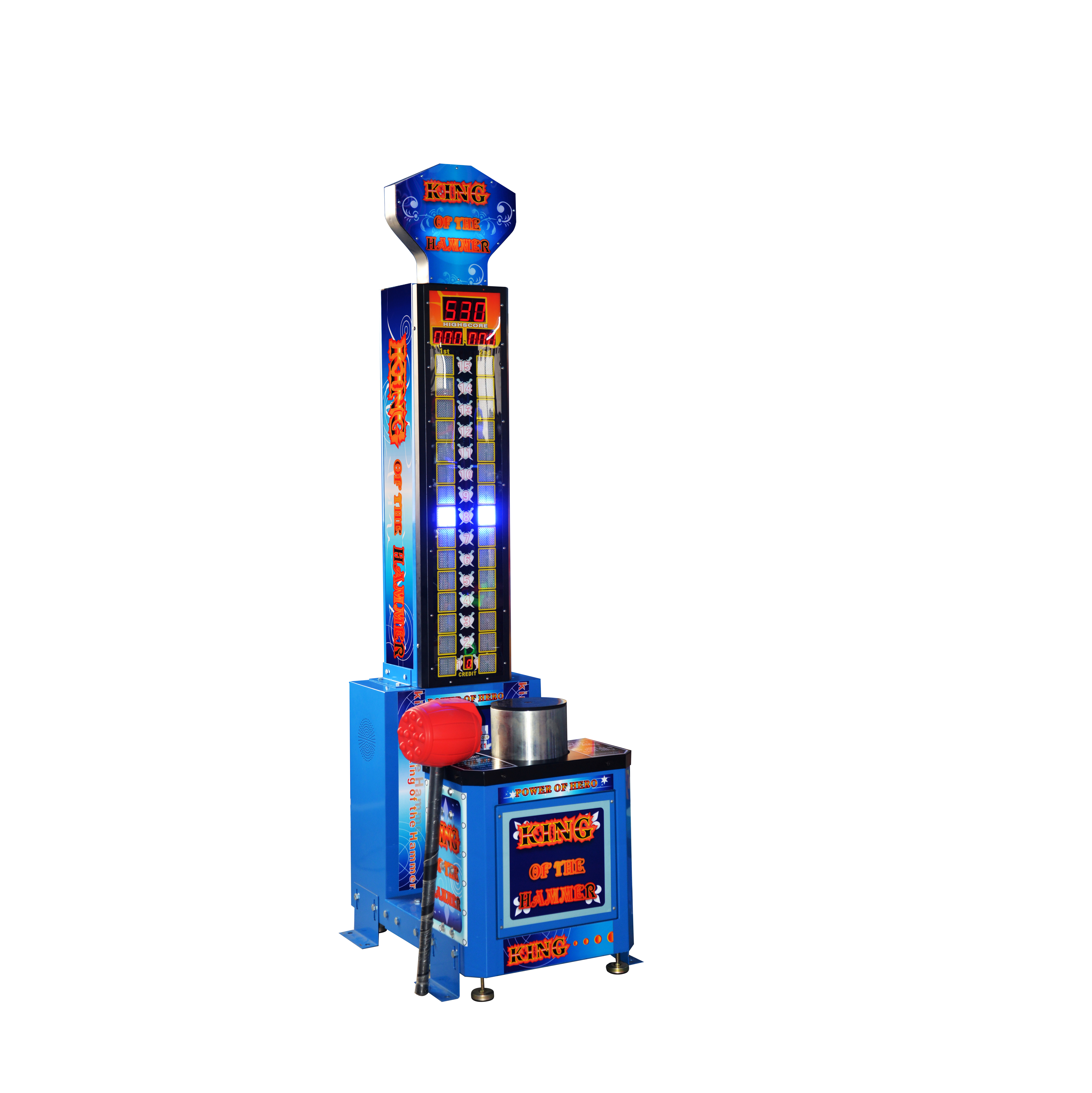 Coin Operated Hitting King Hammer Redemption Game Machine