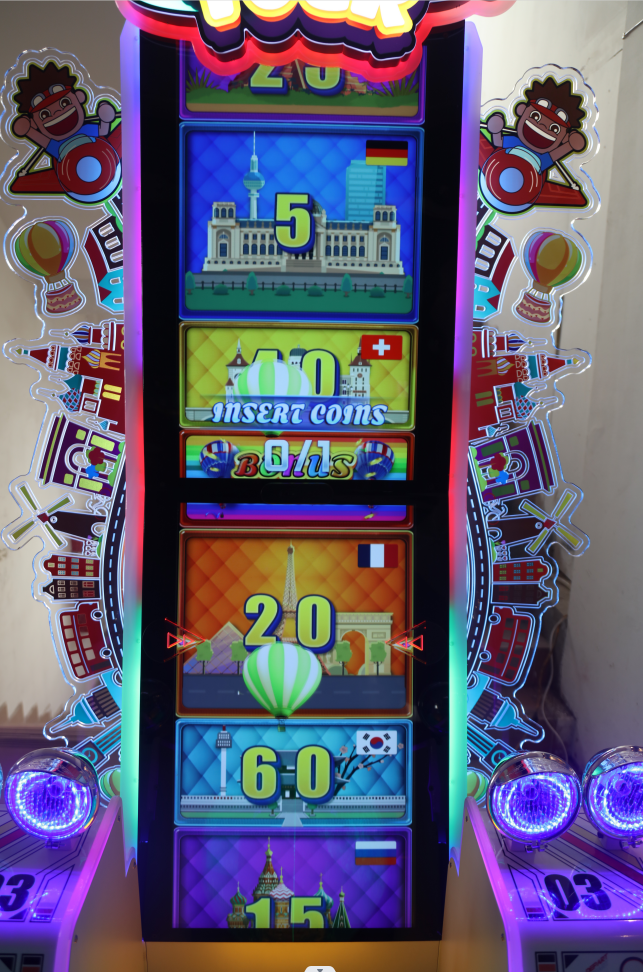 2023 Dinibao newest design arcade coin operated game World Tour redemption lottery tickets game machine for amusement