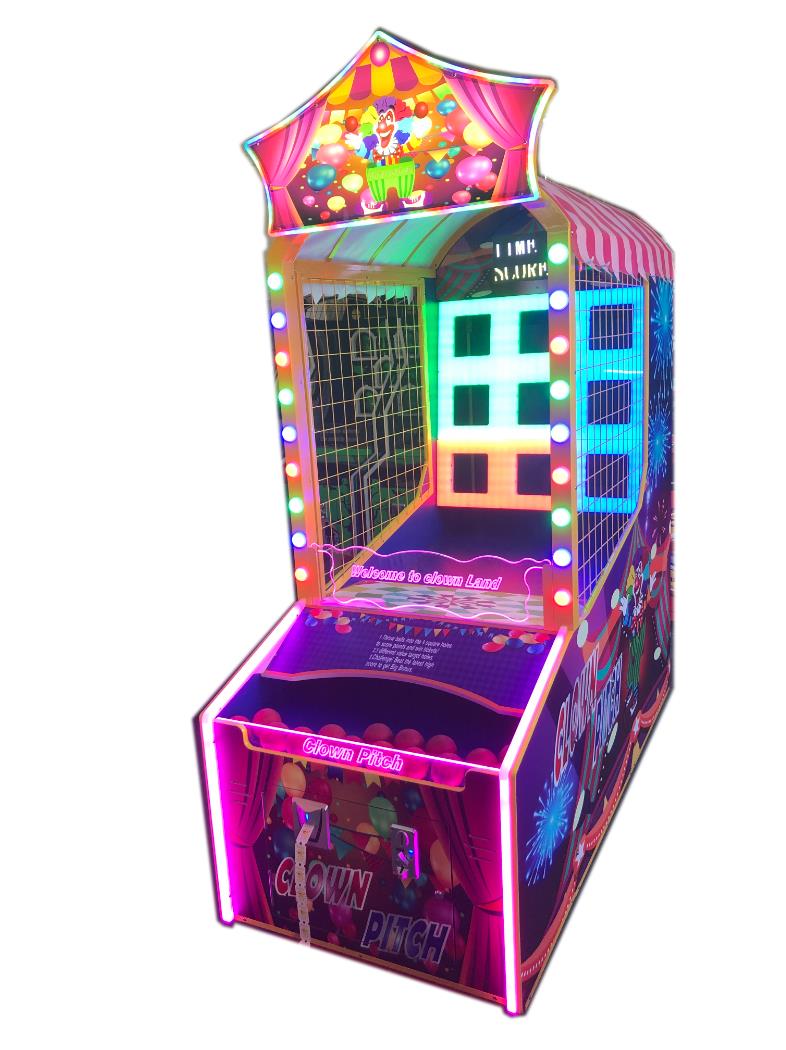 Indoor Amusement Clown Pitch Game Machine Coin Operated Arcade Redemption Games For Sale
