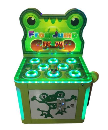 Coin Operated Frog Jump Hitting Redemption Game Machine