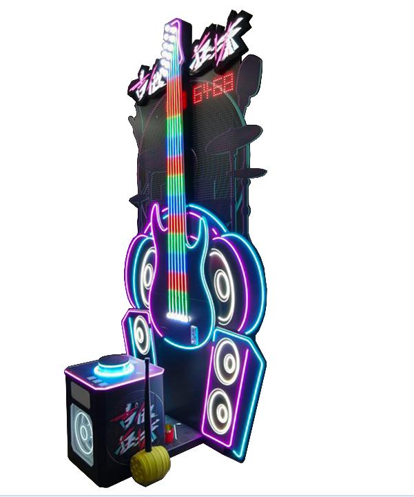 Coin Operated Hitting Guitar Hammer Redemption Game Machine