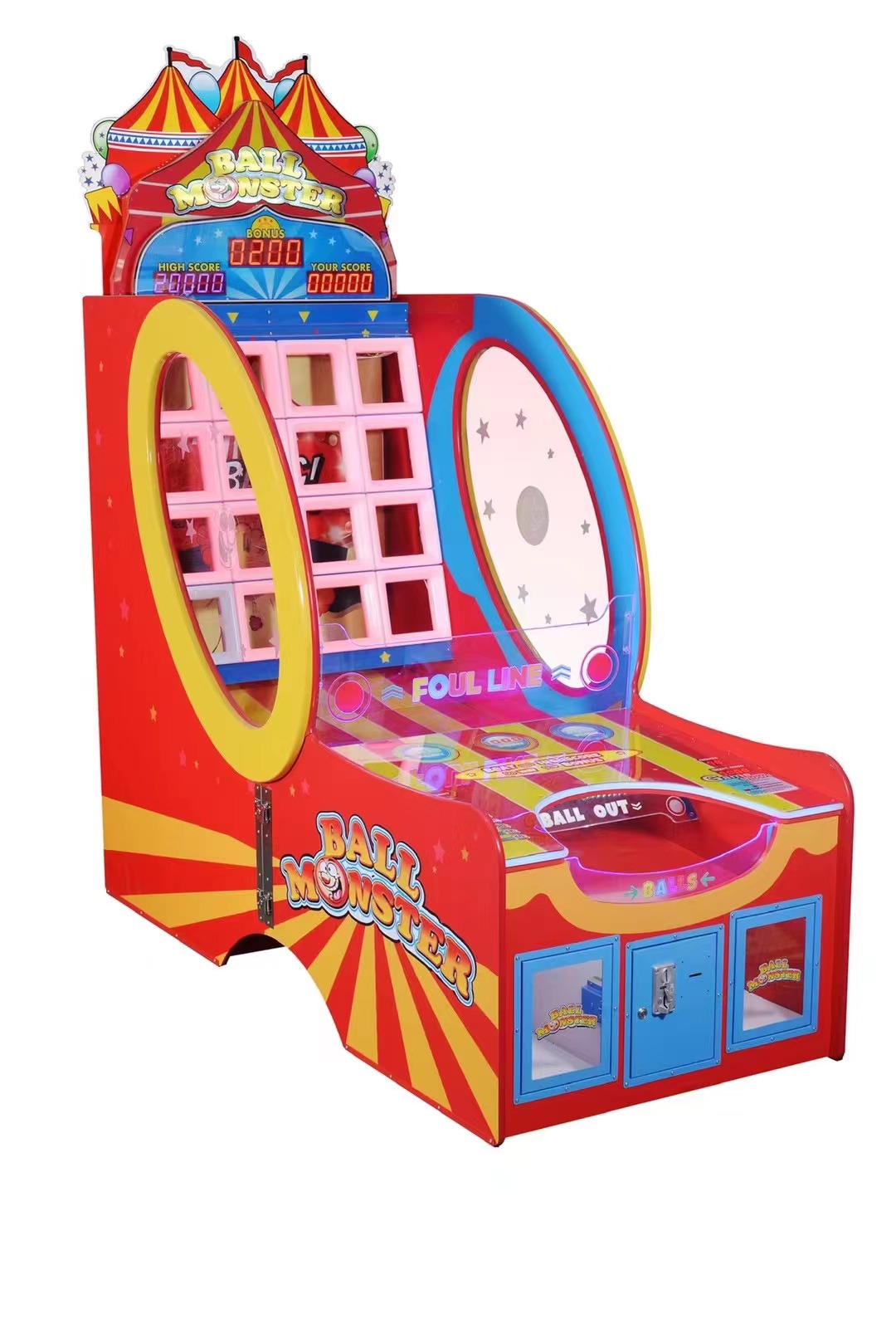 Dinibao Popular Crazy Clown Ball Moster Game Machine