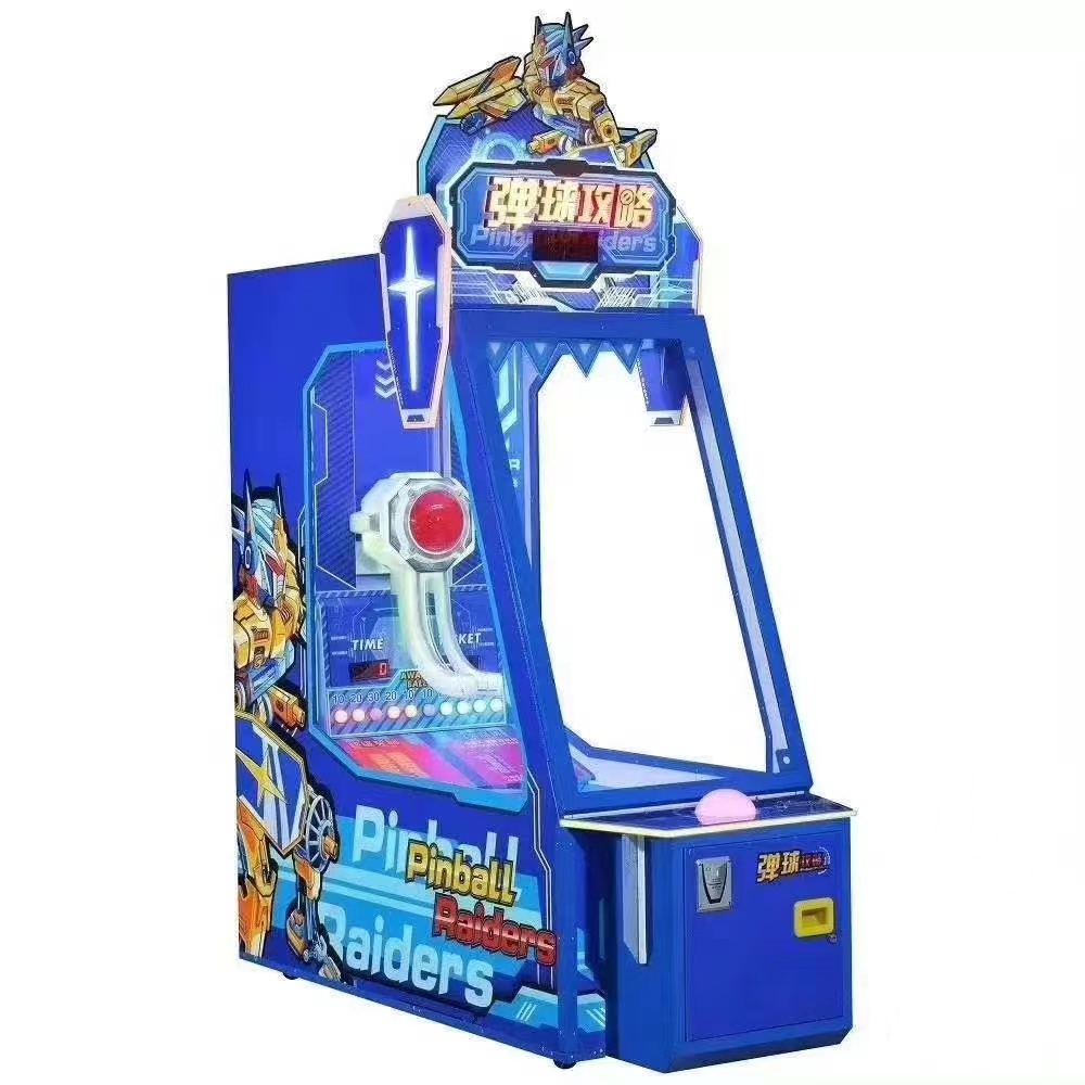 Coin operated Lottery Pinball Raiders game machine popular with children 