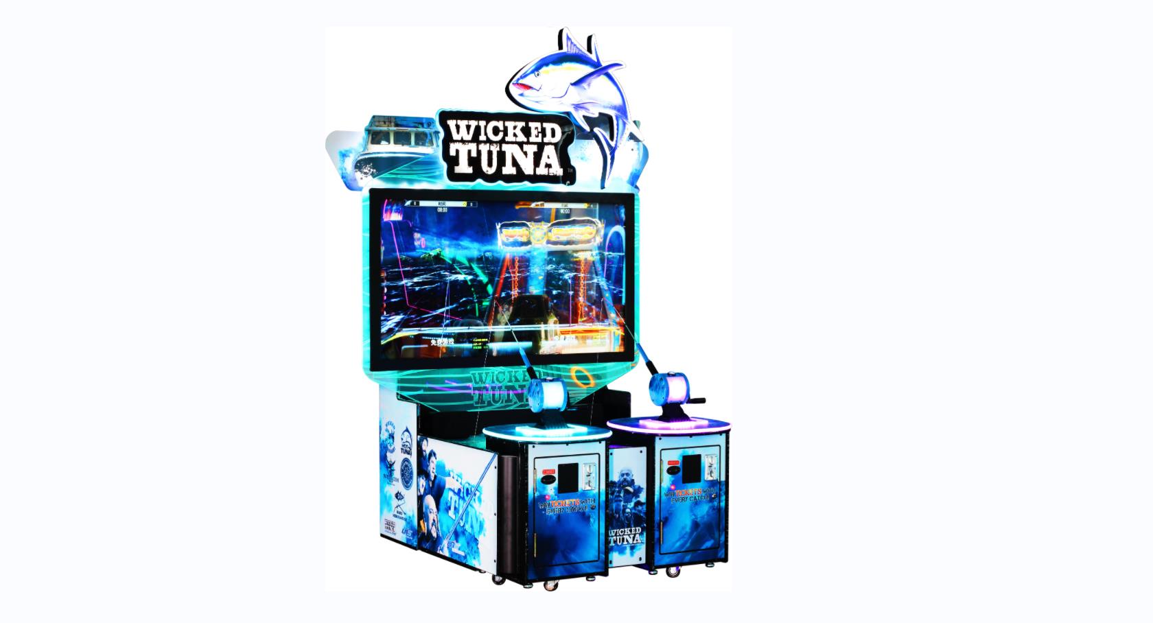 Indoor Coin Operated Wicked Tuna 2P Arcade Fishing Game Machine