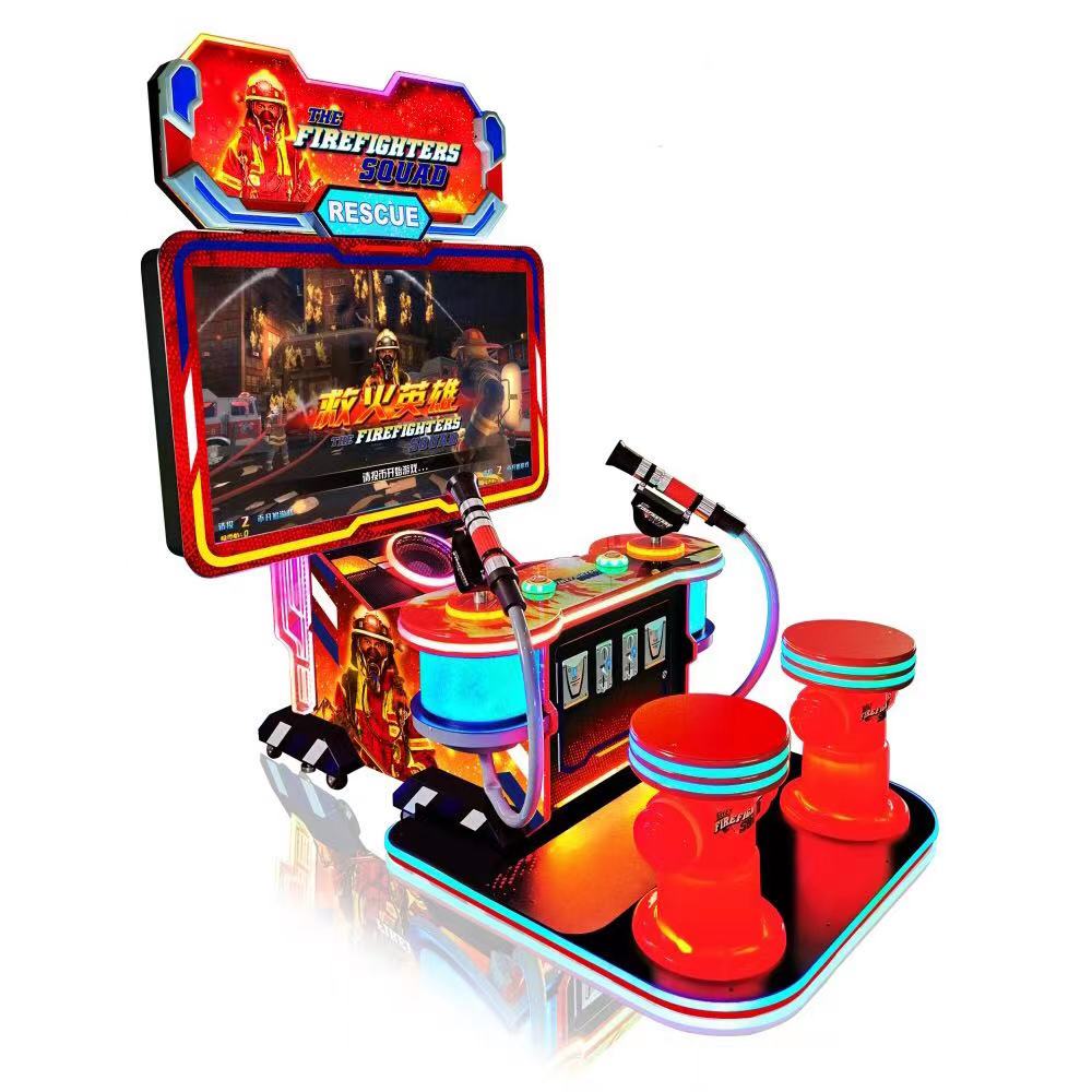 Indoor Amusement The Fire Fighters Coin Operate Game shooting Redemption Machine