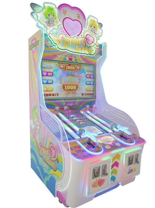 Attractive Coin Operated Arcade Lottery Ticket Machine Cupid's Arrow Games for Game Center