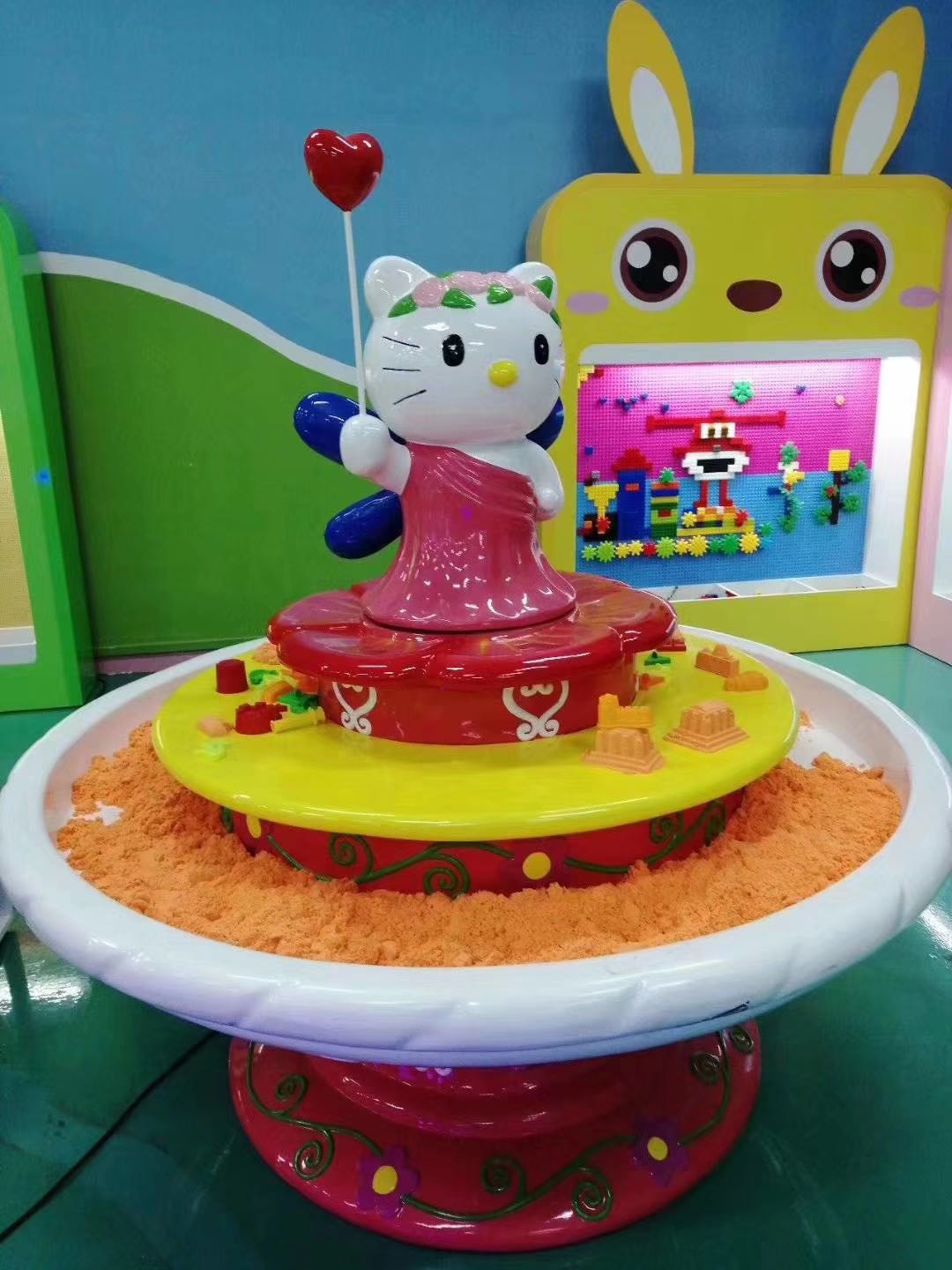 DNB hot sale kids sand table attractive cute design KT Cat Sand Table for kids