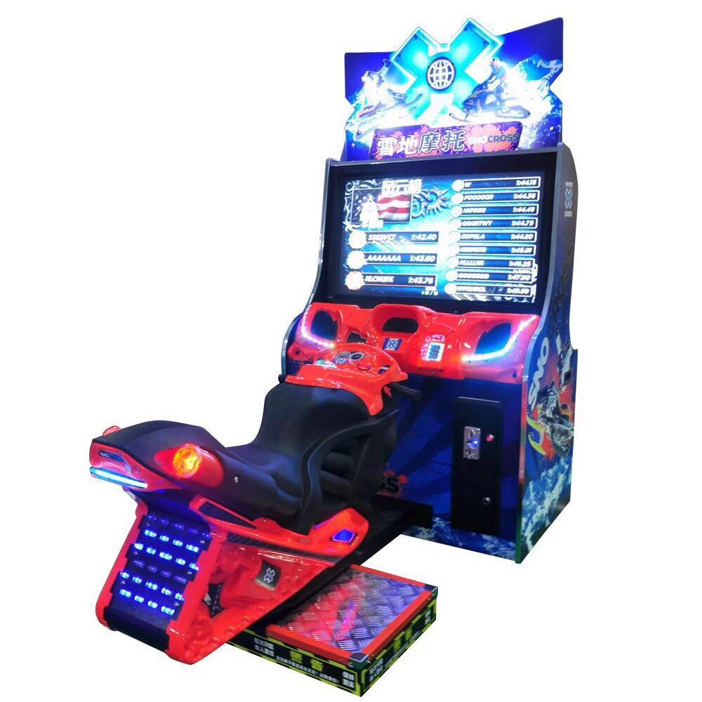 Amusement Snocross arcade snow motor simulator racing arcade video game machine