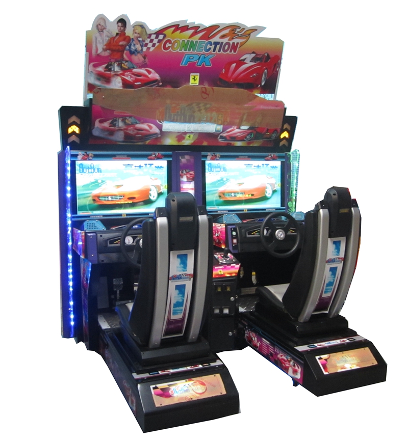 Indoor amusement 32 LCD HD outrun double palyers simulator racing arcade game machine